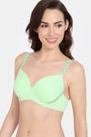 Zivame Cupid Chic Padded Wired 3/4th Coverage T-Shirt Bra - Patina Green — thumbnail 4